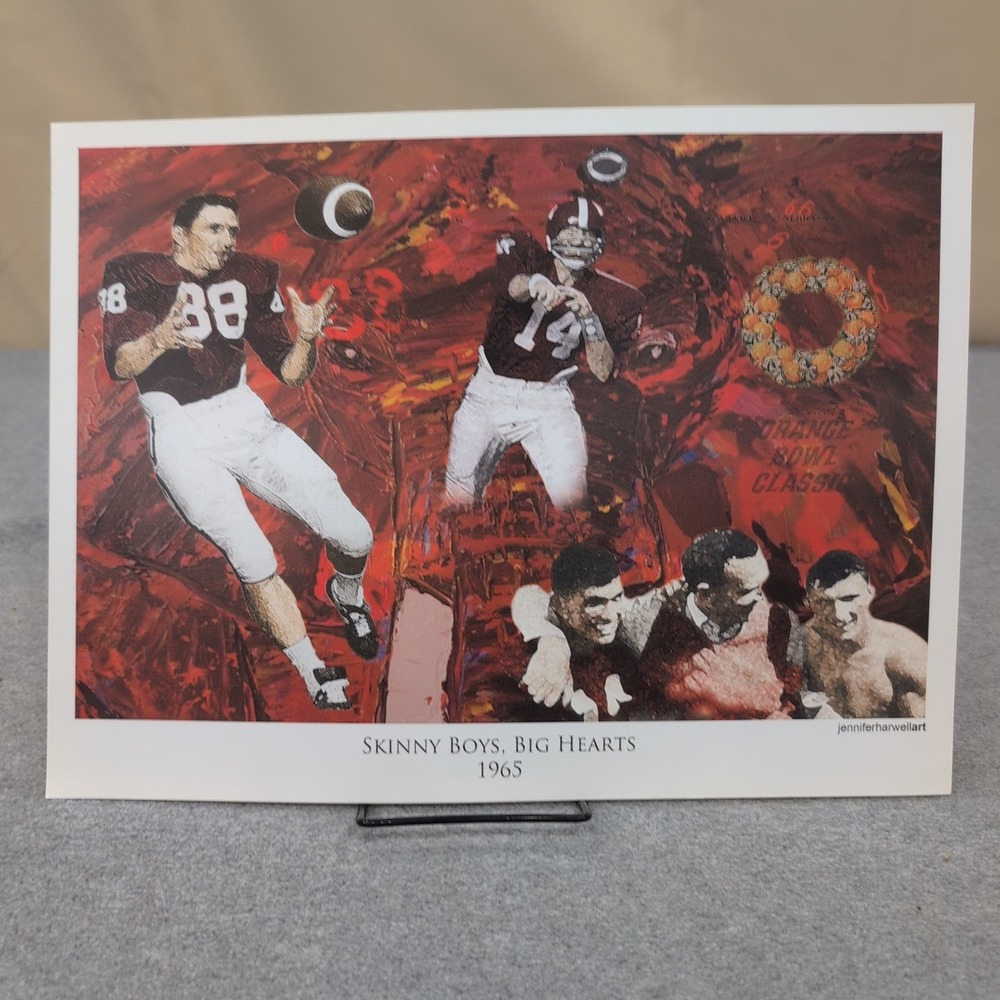 Jennifer Harwell Art History of Alabama Crimson Tide Football Print 13 Piece Set - Picture 11 of 13